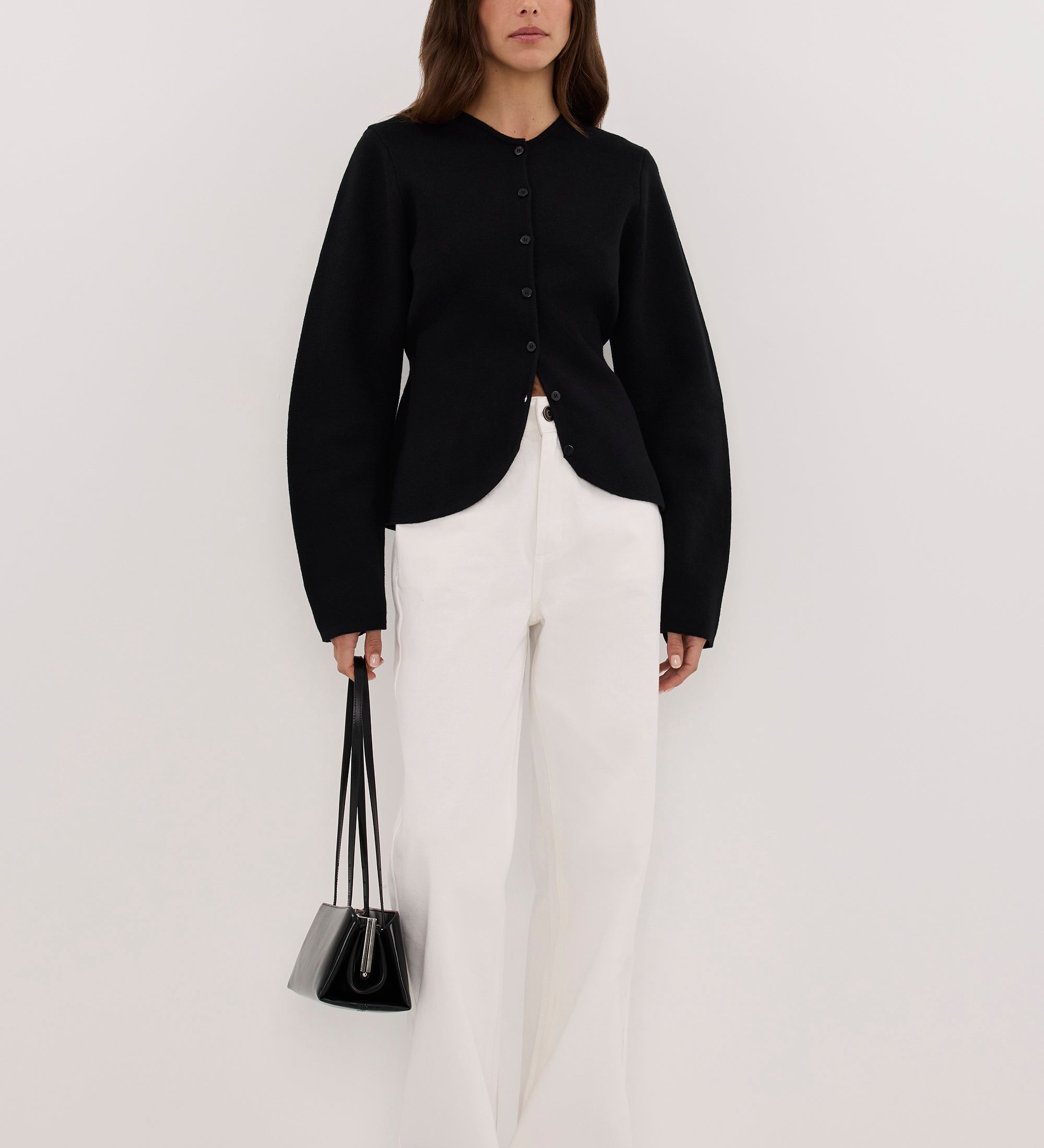 Eliza getailleerd vest zwart
