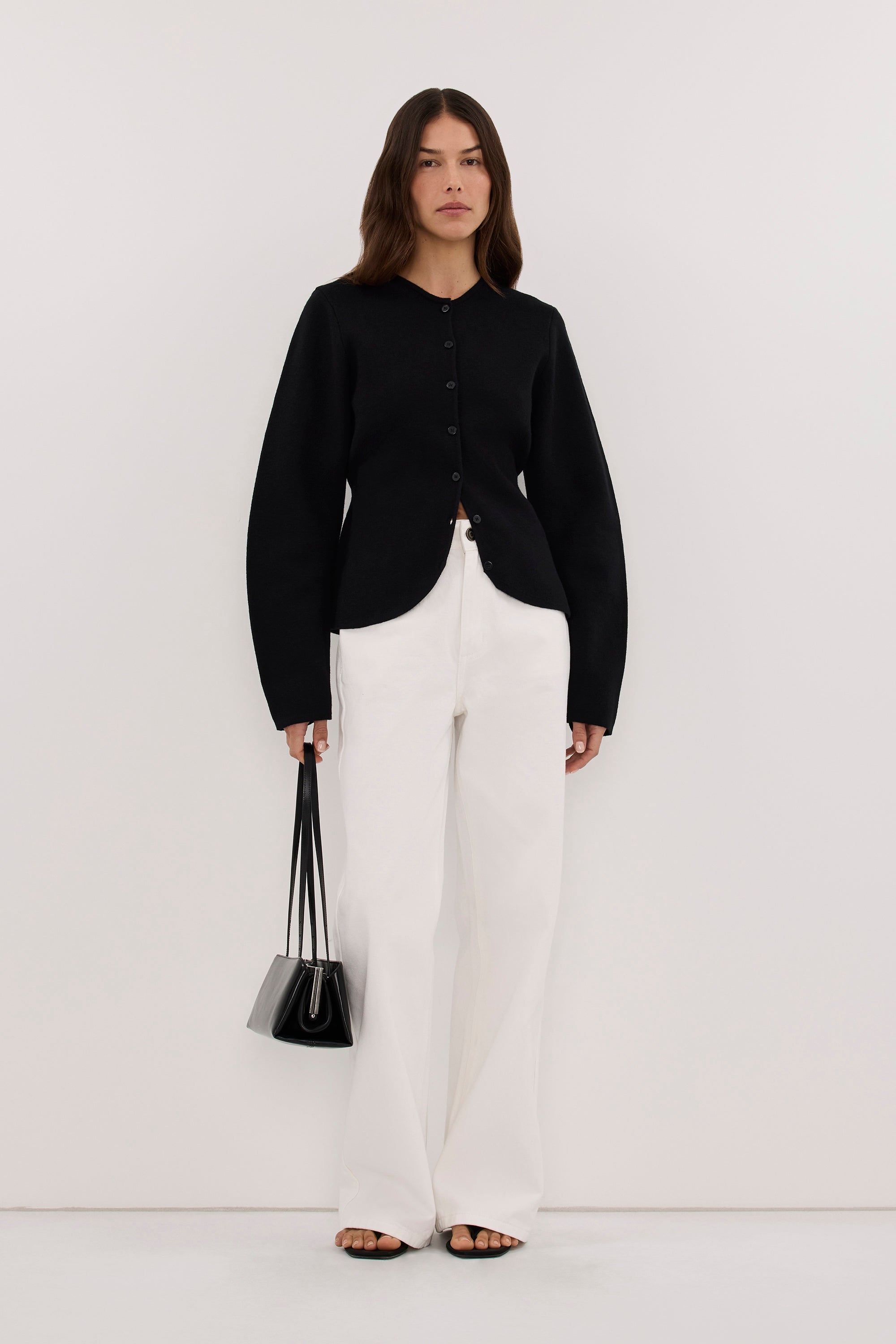Eliza getailleerd vest zwart