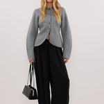 Eliza getailleerd vest grijs