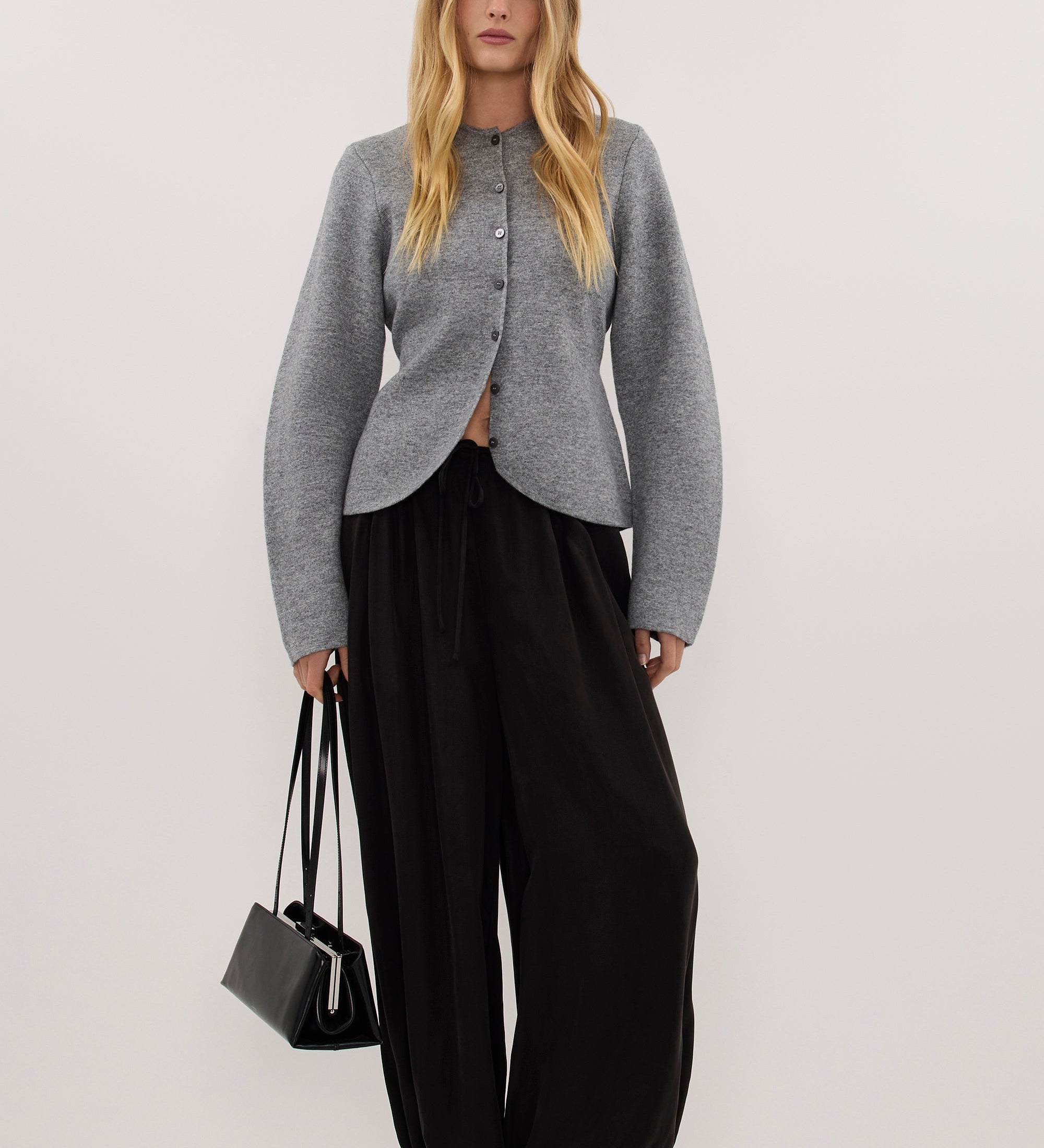 Eliza getailleerd vest grijs