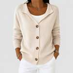 Retro cardigan met kasjmier