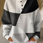 Colour-block wafeltrui grijs