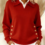 Polokraag trui rood