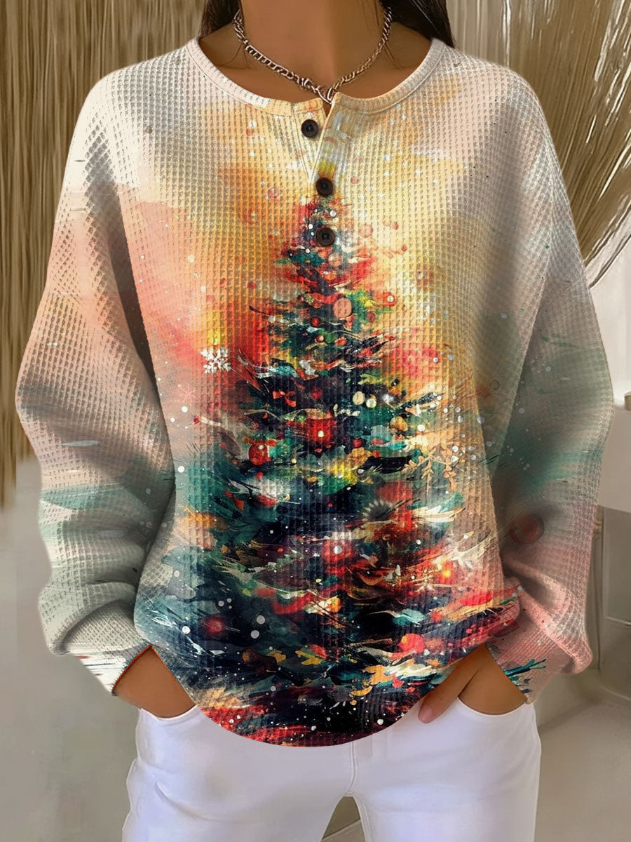 Knusse kerstboomtrui