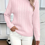 Roze kabeltrui