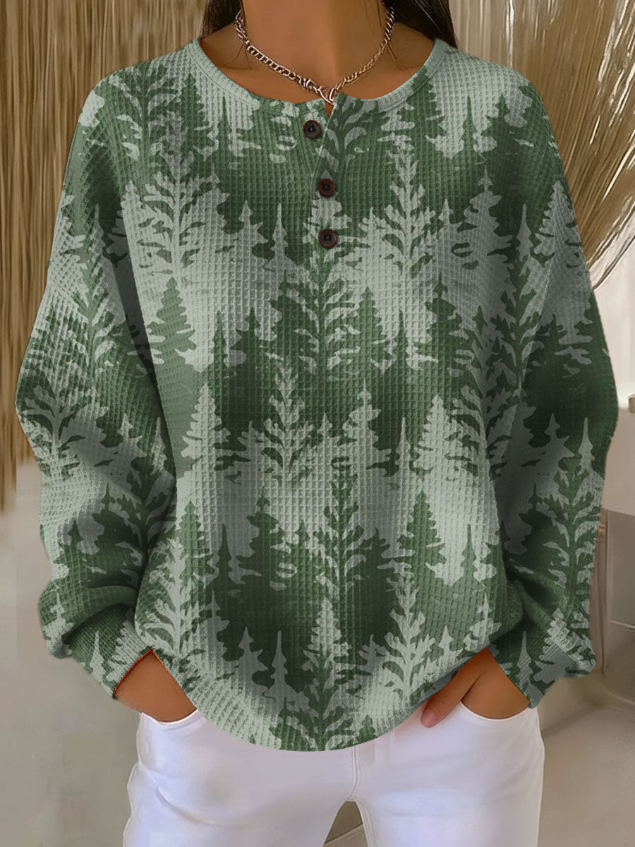 Klassieke kersttrui met boom
