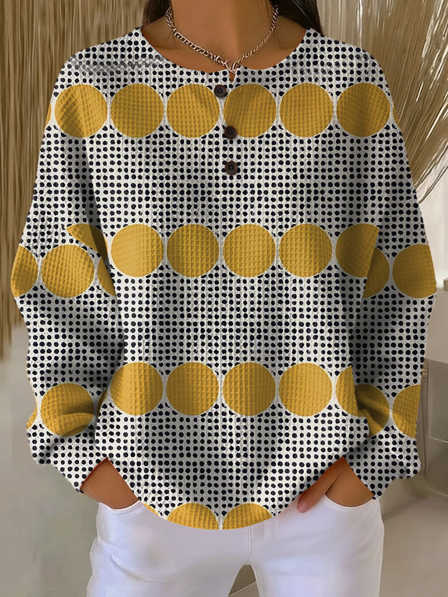 Retro geometrische trui