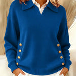 Polokraag trui blauw