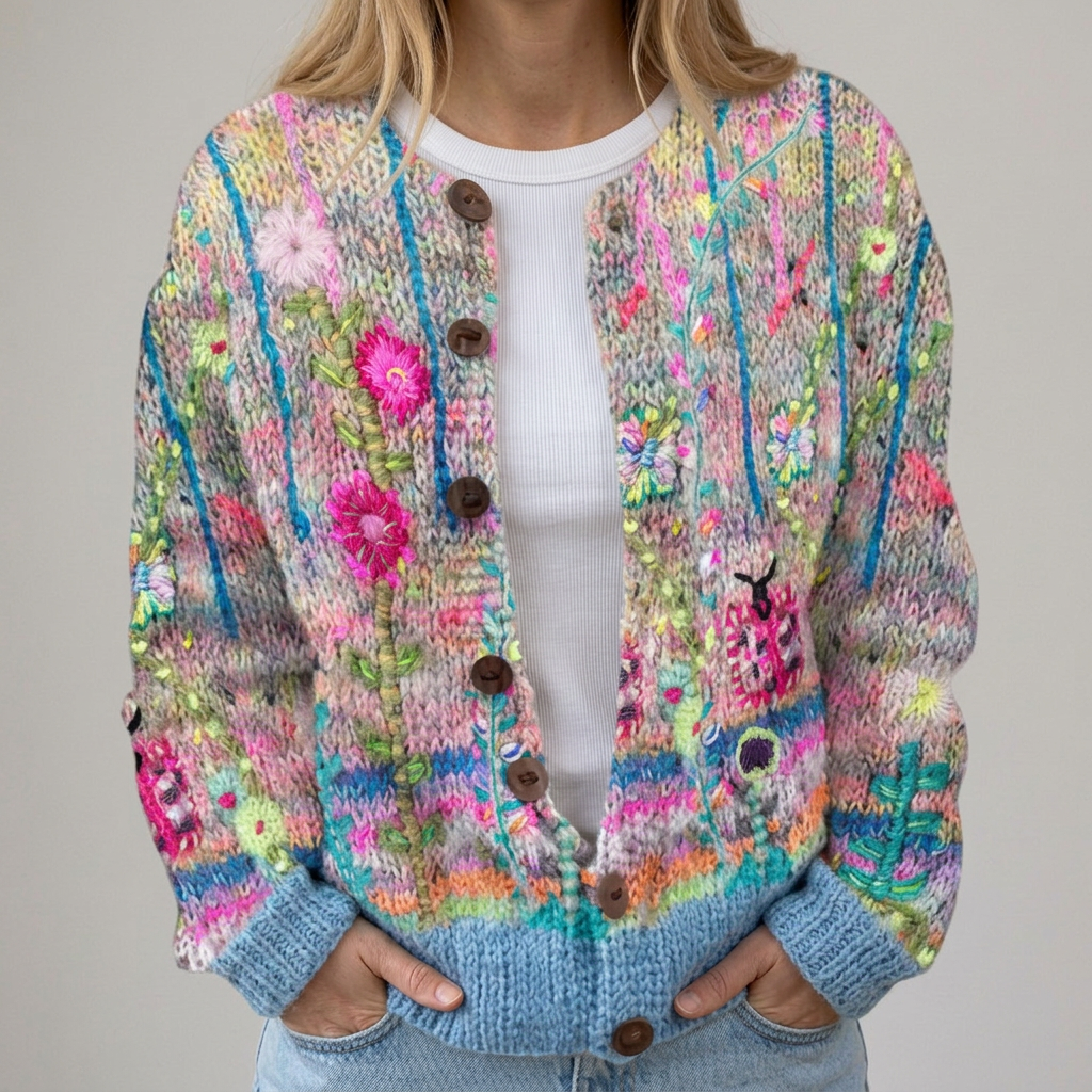 Bloemenprint cardigan